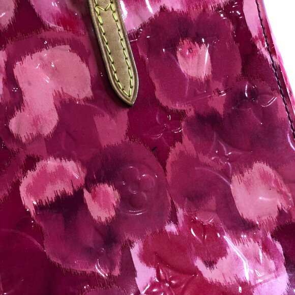 【35→ 26MK】Lv Red Monogram Vernis Ikat Catalina BB Tote Sku# 85786 (Gently Used) - Picture 14 of 14